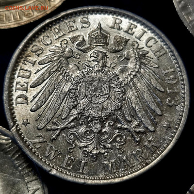 2 марки 1913 Германия Пруссия Вильгельм мундир - 20240910_073355