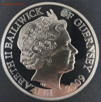 Монеты с Корабликами - 5 pounds 2009 avers