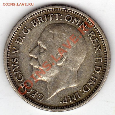 Ag Великобритания 6 пенсов 1928 до 30.01-22ч (1190) - img470