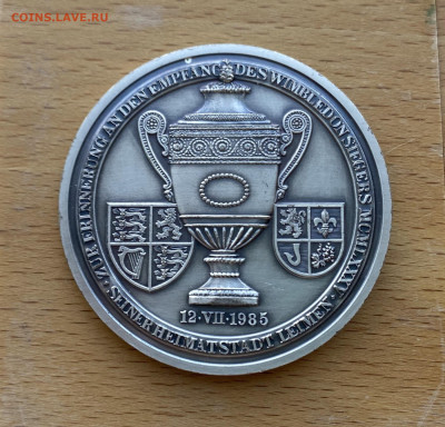 Памятная настольная медаль Теннис Уимблдон Кубок Спорт Борис - IMG_7497.JPG