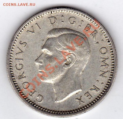 Ag Великобритания 6 пенсов 1946 до 30.01-22ч (1190) - img506