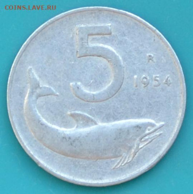 Италия 5 лир 1954. - DSC_0490.JPG