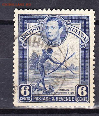 Колонии Британская Гвиана 1938 1м 6ц до 23 09 - 41