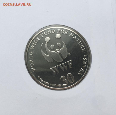 КПД крона медаль Жетон Попугай Синелицый Амазон Фонд Дикой - kpd_krona_medal_zheton_popugaj_sinelicyj_amazon_fond_dikoj_prirody_wwf_marka_sent_ljusija_fauna_ptica (3)
