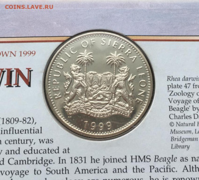 Крона Шайба Сьерра-Леоне 1 доллар 1999 Чарльз Дарвин Корабль - krona_shajba_serra_leone_1_dollar_1999_charlz_darvin_korabl_galapagosskie_vjurki_ptica_fauna_kpd_2 (2)