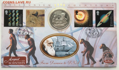 Крона Шайба Сьерра-Леоне 1 доллар 1999 Чарльз Дарвин Корабль - krona_shajba_serra_leone_1_dollar_1999_charlz_darvin_korabl_galapagosskie_vjurki_ptica_fauna_kpd_2