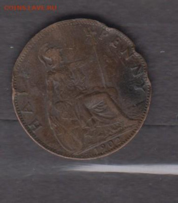 Великобритания 1902 пол пенни до 24 09 - 483а