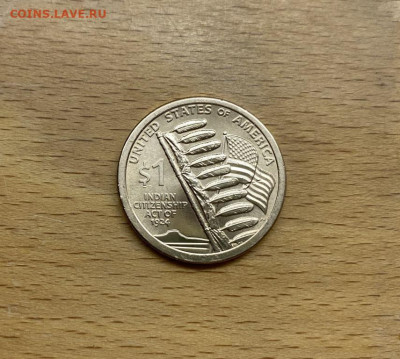 США 1 доллар 2024 Сакагавея Закон о гражданстве индейцев P - ssha_1_dollar_2024_sakagaveja_zakon_o_grazhdanstve_indejcev_dvor_p_indianka