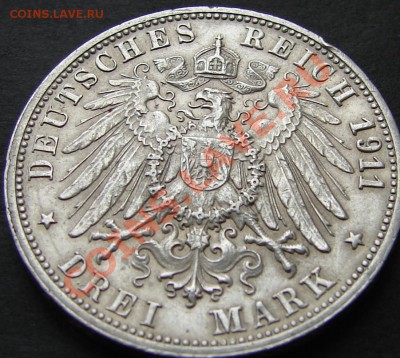 Германия периода 1871-1918 годов. - Германия 3м Вюртемберг серебряная свадьба 1911 2