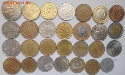 100 иностранных монет №1 без повтор до 23.09.2024  22-00 мск - 100 монет №7 1
