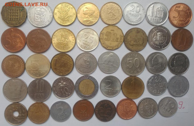 100 иностранных монет №3 без повтор до 23.09.2024 22-00 мск - 100 монет №9 2