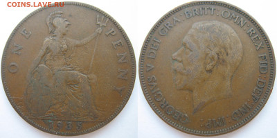 Великобритания 1 пенни 1935 г. До 30.09.24 - Англия 1 пенни 1935.JPG