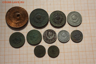 11 монет (1923-1949гг) с 200р. До 30.09.24 в 22:00 - Советы2