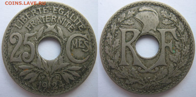 Франция 25 сантимов 1924 г. До 30.09.24 - Франция 25 сантимов 1924.JPG