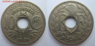 Франция 10 сантимов 1919 г. До 30.09.24 - Франция 10 сантимов 1919.JPG