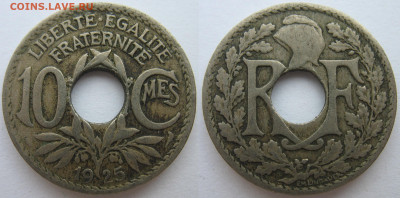 Франция 10 сантимов 1925 г. До 30.09.24 - Франция 10 сантимов 1925.JPG