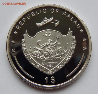 1 доллар 2009 года Палау. Зебрасома парусная - DSCN9177.JPG