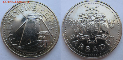 Барбадос 25 центов 2003 г. До 30.09.24 - Барбадос 25 центов 2003.JPG