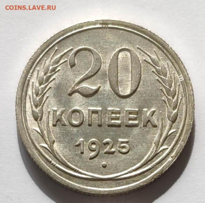 20 копеек 1925г. Штемпельный блеск. До 1.19.24 г. - IMG_20240929_213642