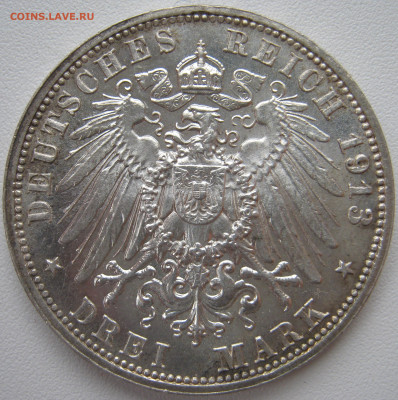 Германия Саксония 3 марки 1913 100 лет Битве народов до 4.10 - IMG_7856.JPG