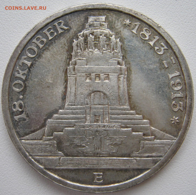 Германия Саксония 3 марки 1913 100 лет Битве народов до 4.10 - IMG_7855.JPG