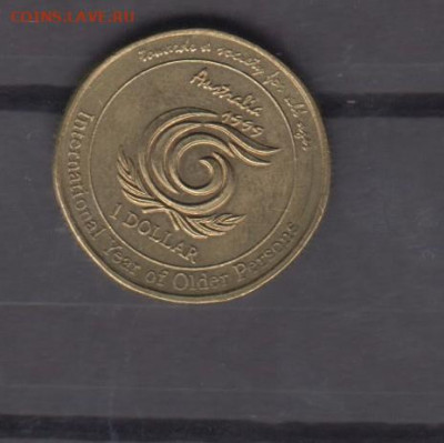 Австралия 1999 1 $ год пожилых людей до 04 10 - 21а