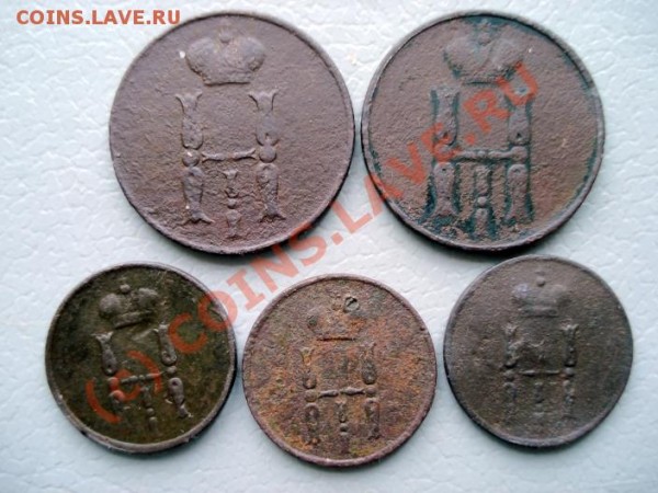 1854 - 5 монет - 1854b