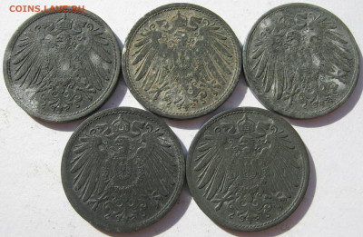 Германия империя 10 пфеннигов 1919, 1920, 1921, 1922 5 монет - IMG_1138.JPG