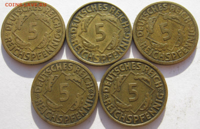 Германия Веймар 3 рейх 5 рейхспф. 1924,1925,1926, 1935 J 5 м - IMG_1164.JPG