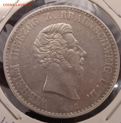 Брауншвейг-Вольфенбюттель 1 талер 1841 Вильгельм до 07.10 - В47_2.JPG