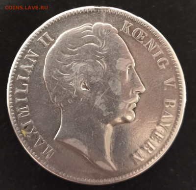 Бавария двойной талер 1854 Максимилиан II до 07.10 22:00 - В48_1.JPG