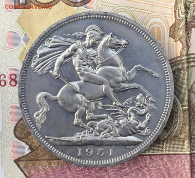 Великобритания Шайба 5 шиллингов 1951  до 08.10 в 22.00 - IMG_E0894.JPG