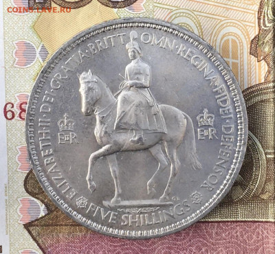 Великобритания Шайба 5 шиллингов 1953  до 08.10 в 22.00 - IMG_E0890.JPG