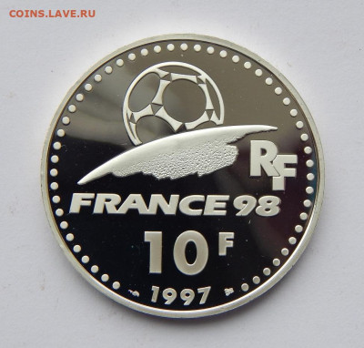 10 франков, 1997г.ЧМ по футболу 1998г - Англия 1966 - DSCN8193.JPG