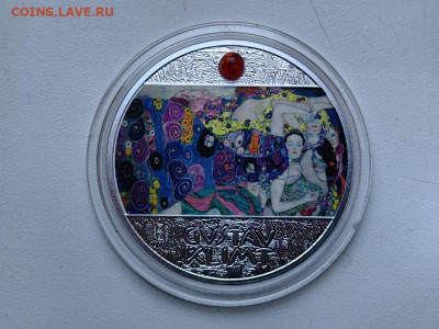 1долл 2019 Ниуэ Густав Климт - Девы, Ag999, до 11.10 - ЯЯ Климт Девы-2
