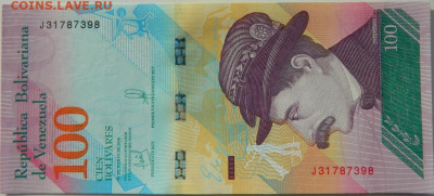 Венесуэла 100  боливаров 2018 г. С рубля! до 10.10.24 - DSCN1894.JPG