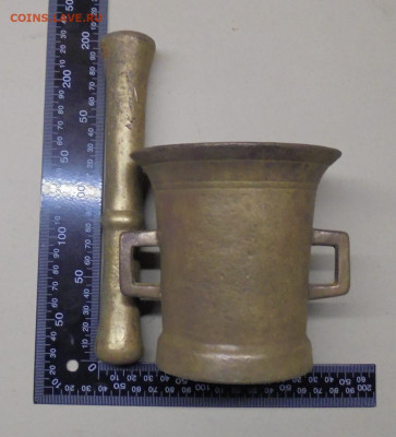 Старинная ступка с пестиком.Латунь. До 10.10.2024 - 06.JPG