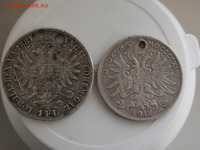Австро-Венгрия 2 монеты с отверстиями - IMG_7970.JPG