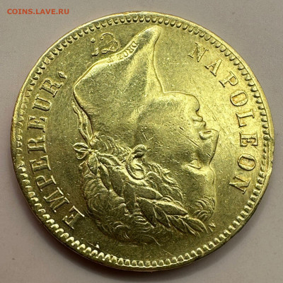 40 франков 1811. Франция. Наполеон I. Золото 900. Вес 12,9гр - 3