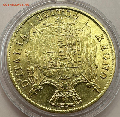 40 лир 1810. Италия. Наполеон I. Золото 900. Вес 12,9гр - 4