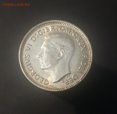 Австралия 3 пенса 1949 года, серебро. До 15.10 - 20240925_205959