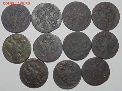 Денга 1731-1753 гг. 11 шт. (Разные). До 13.10.2024 - 02.JPG