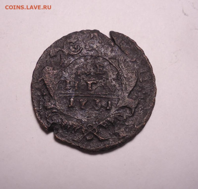 Денга 1731 года. Перечекан.До 13.10.2024 - 01.JPG