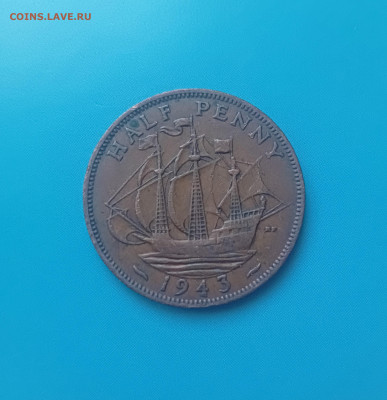 2 Пенни 1943 год , Галеон Золотая лань - IMG20241010183234