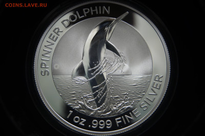 Австралия 1 доллар 2020 Длиннорылый дельфин, афалина серебро - _DSC9279.JPG