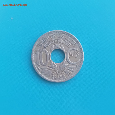 Франция 10 Сентим 1922 год - IMG20241010183952