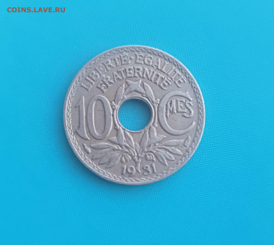 Франция 10 Сентим 1931 год - IMG20241010184019