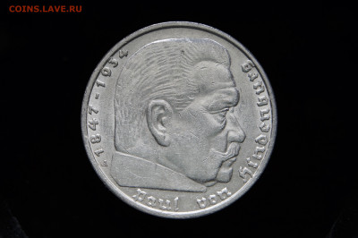 Германия, Третий рейх 5 марок 1937 Гинденбург A серебро - _DSC1648.JPG