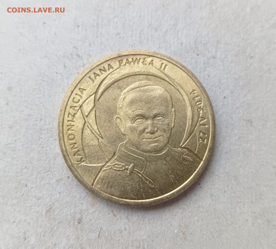 Польша 2 Злотых 2014 год , Иоанн Павел 2 , Канонизация - IMG20241011161238