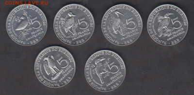 Бурунди 2014 птицы 6 монет до 16 10 - 1а